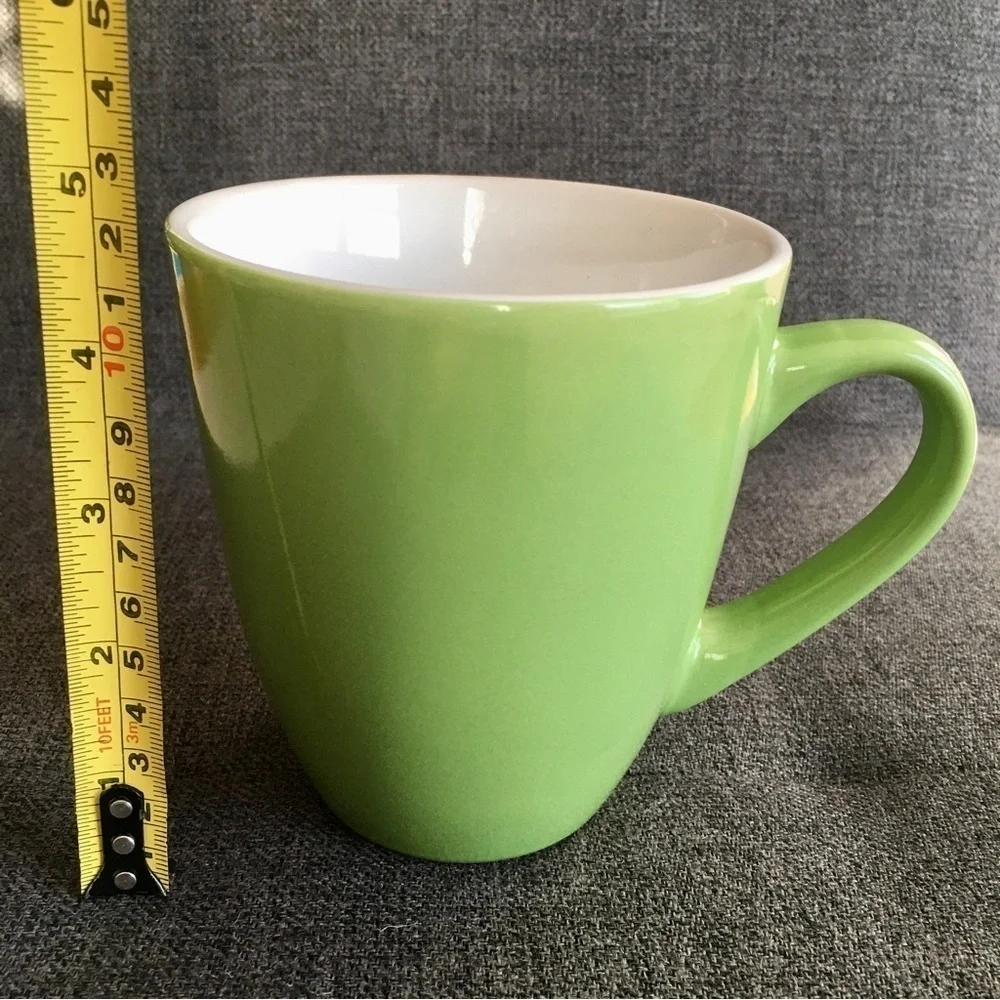 Oversized Spring Green Coffee Mug, 16 oz